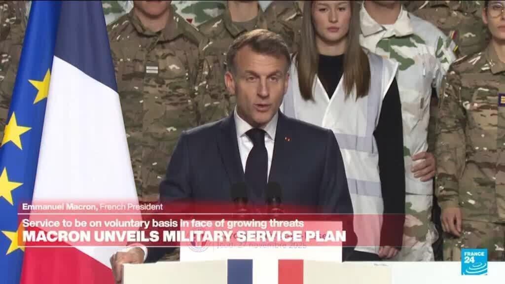 REPLAY : France's Emmanuel Macron unveils military service plan
