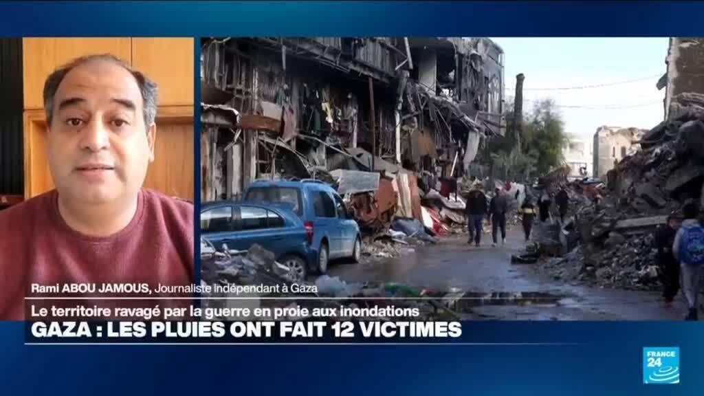 Gaza en proie à des inondations meurtrières, les pluies ont fait douze victimes