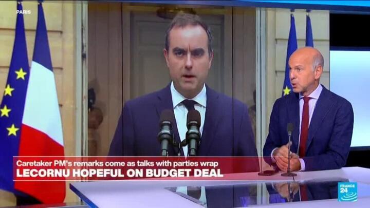Caretaker French PM Lecornu: hopeful on budget, chance of snap election less likely