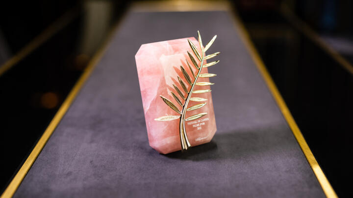 The Palme d'Or, cinema's most prestigious prize, pictured ahead of last year's film festival.