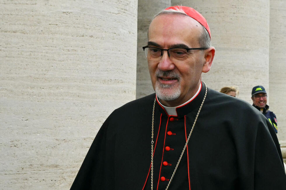 Le cardinal italien et patriarche latin de Jérusalem Pierbattista Pizzaballa arrive au Vatican, le 25 avril 2025.