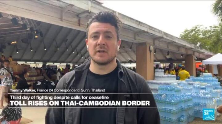 Thailand and Cambodia trade accusations as deadly border clashes enter third day