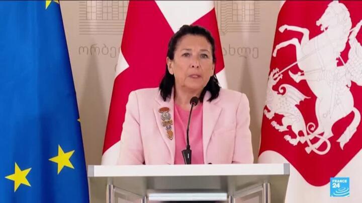 Georgia president Salome Zurabishvili vetoes controversial "foreign influence" law