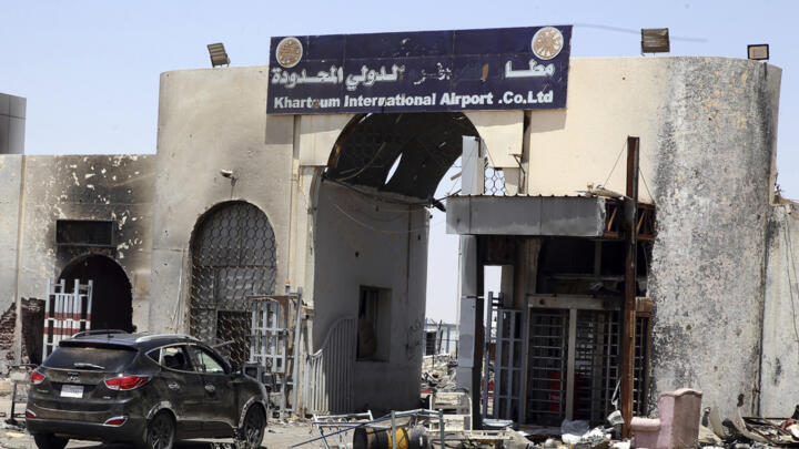 File photo of Khartoum international airport taken March 27, 2025.