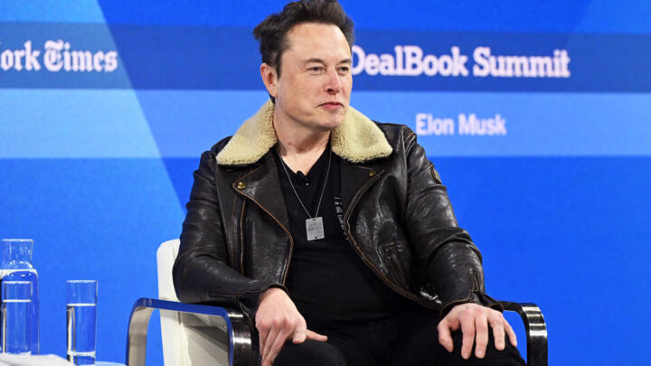 Elon Musk speaks onstage during The New York Times Dealbook Summit 2023 at Jazz at Lincoln Center on November 29, 2023 in New York City.