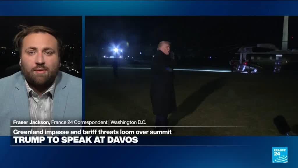 Trump hopes to chart course for Greenland to join the US as he head for Davos