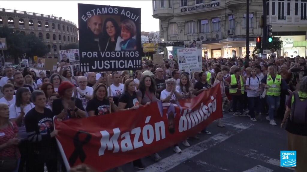 Valencia flood anniversary: Protesters demand regional leader’s resignation