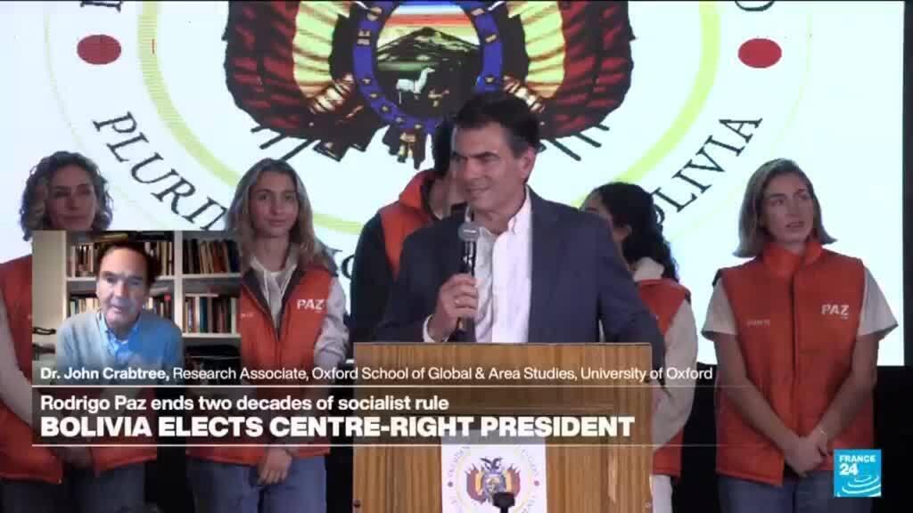 Bolivia turns page on Socialist era, elects great-nephew of 1952 revolution leader