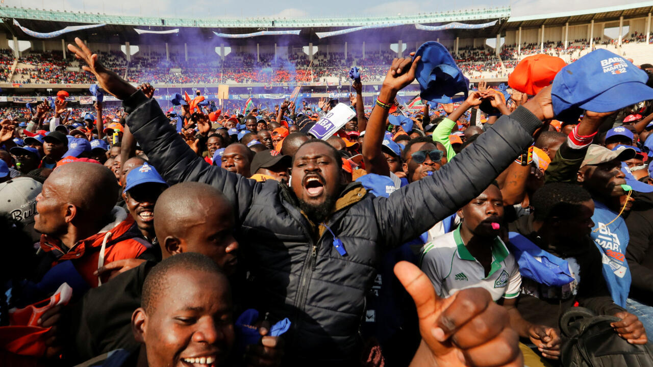 Kenyan presidential candidates in final dash before vote to succeed Kenyatta