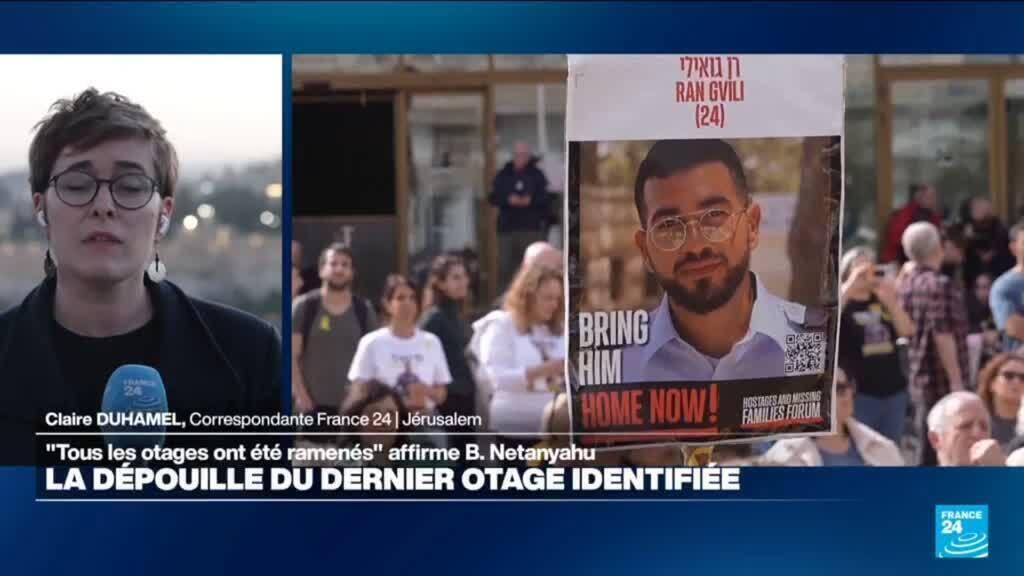 L'armée israélienne affirme avoir identifié la dépouille du dernier otage à Gaza