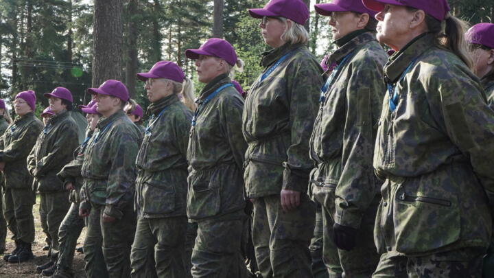 nnish women take part in a voluntary civil defence course in Hattula, Finland May 28, 2022.