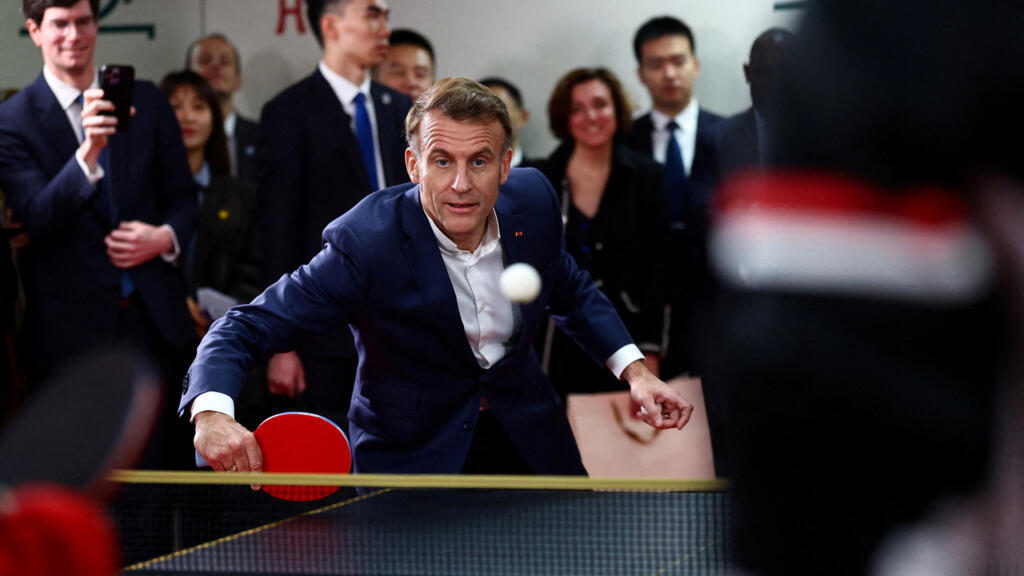 Pandas and ping-pong: Macron meets Xi in rare visit outside Beijing