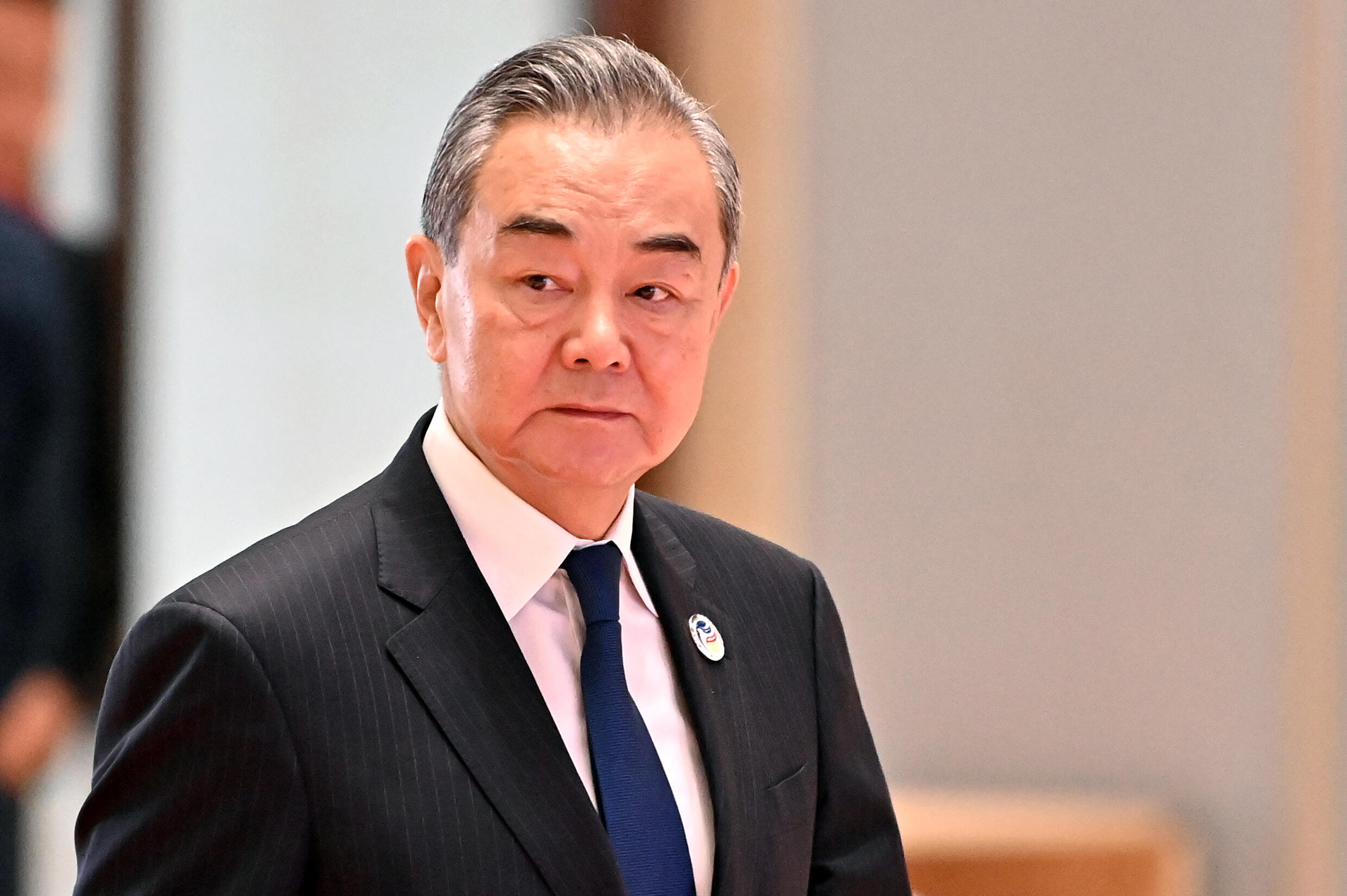 Le ministre chinois des Affaires étrangères, Wang Yi, le 26 juillet 2024 à Vientiane, au Laos.