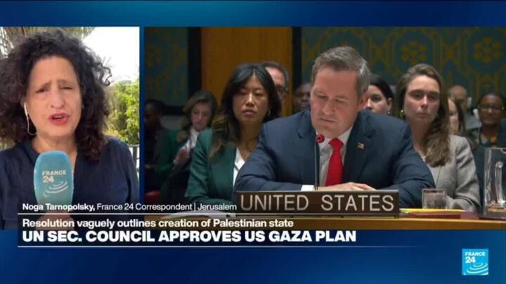 UN security council approves US Gaza plan