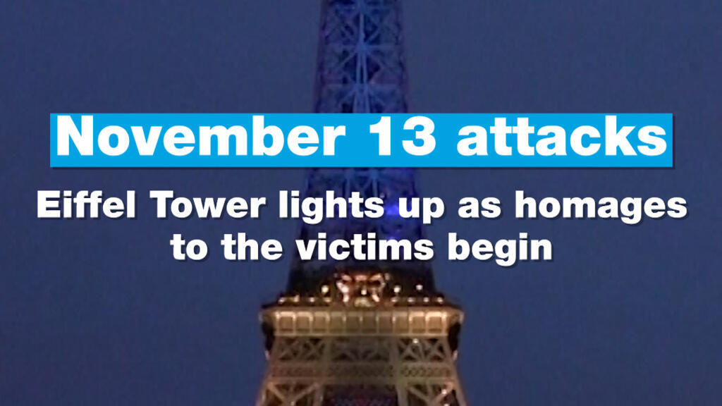 November 13 attacks: Eiffel Tower lights up as homages to the victims begin