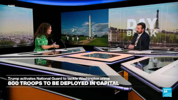 Trump activates National Guard to tackle Washington crime