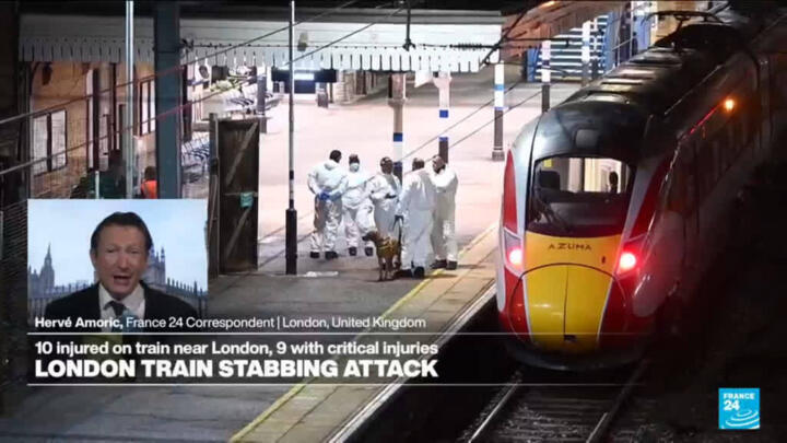UK: Police arrest two suspects in mass train stabbing that leaves 10 wounded