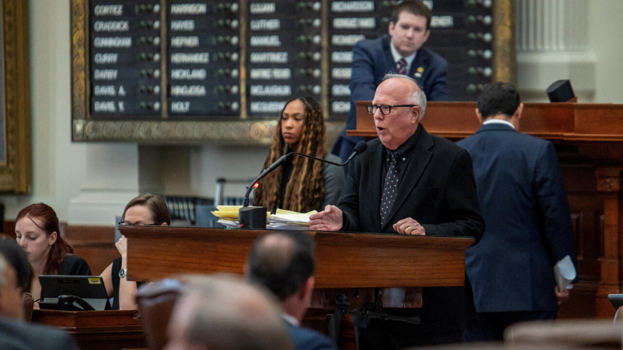 L'élu républicain du Texas Todd Hunter à la Chambre des représentants locale, le 20 août 2025 à Austin.