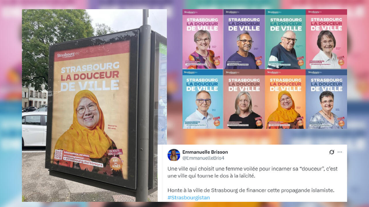 Strasbourg accusée de mettre en avant une femme voilée : une affiche qui manque de contexte