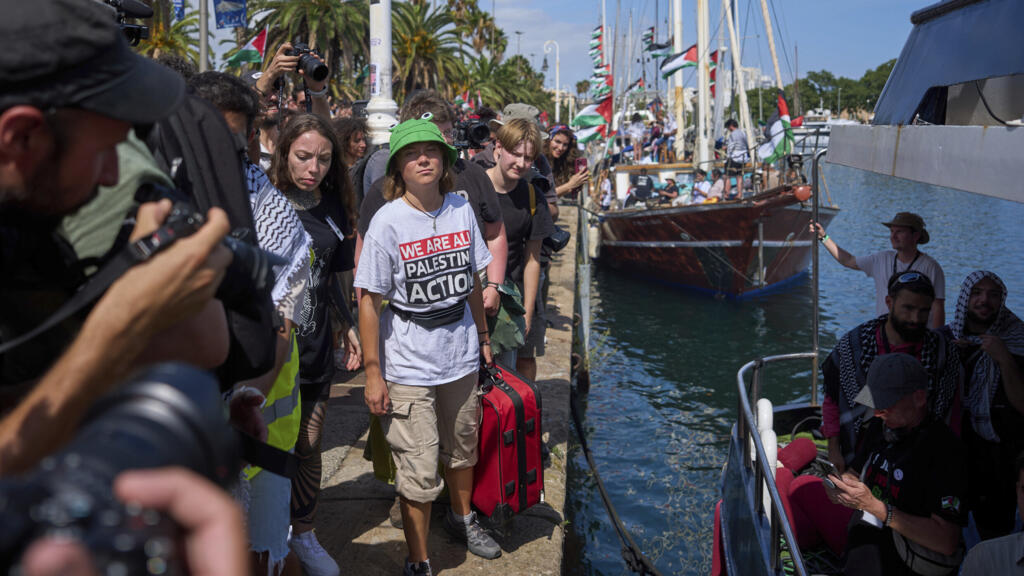 Israeli navy intercepts aid flotilla bound for Gaza carrying Greta Thunberg