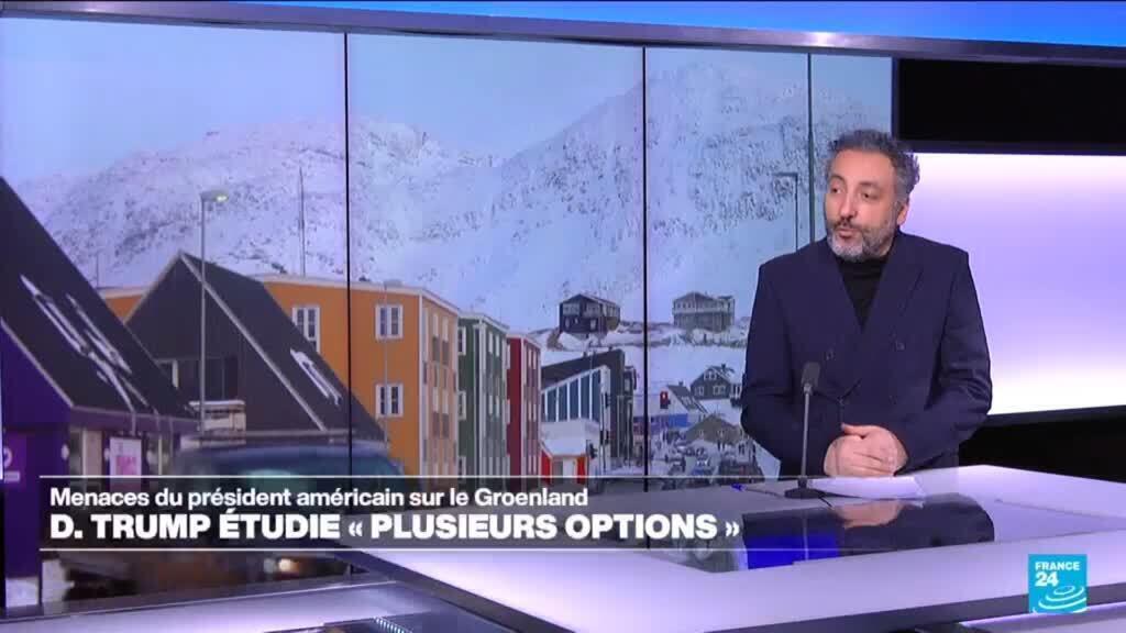 Trump menace le Groenland et dit étudier "plusieurs options"