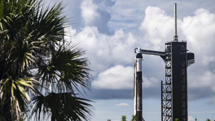 File photo of SpaceX's rocket on the launch pad at the Kennedy Space Center for the Polaris Dawn mission taken August 26, 2024.