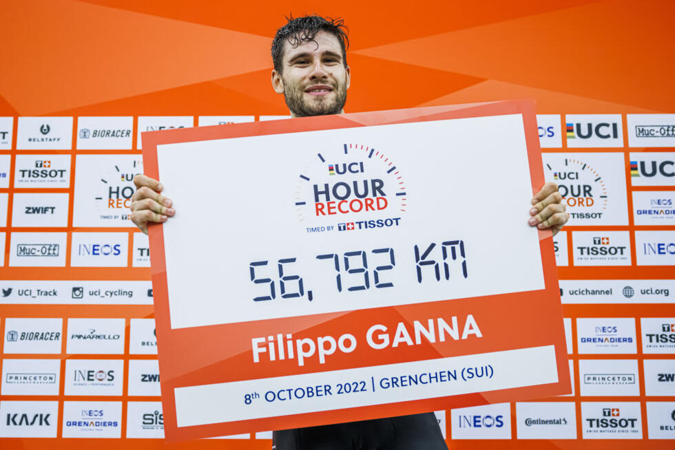 Filippo Ganna est l'actuel détenteur du record de l'heure.