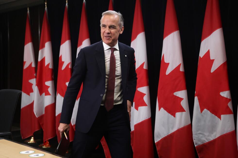 Le Premier ministre canadien Mark Carney après sa première conférence de presse à Ottawa, le 2 mai 2025