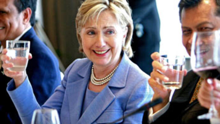 North Korea and Clinton trade insults on nuclear issue