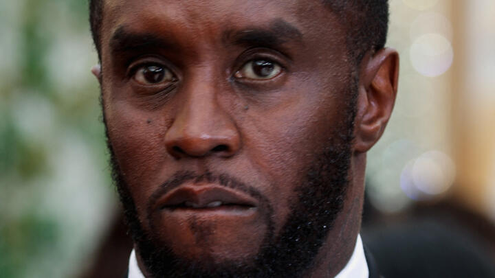 Sean "Diddy" Combs poses on the red carpet during the Oscars arrivals at the 94th Academy Awards in Hollywood, Los Angeles, California, March 27, 2022.