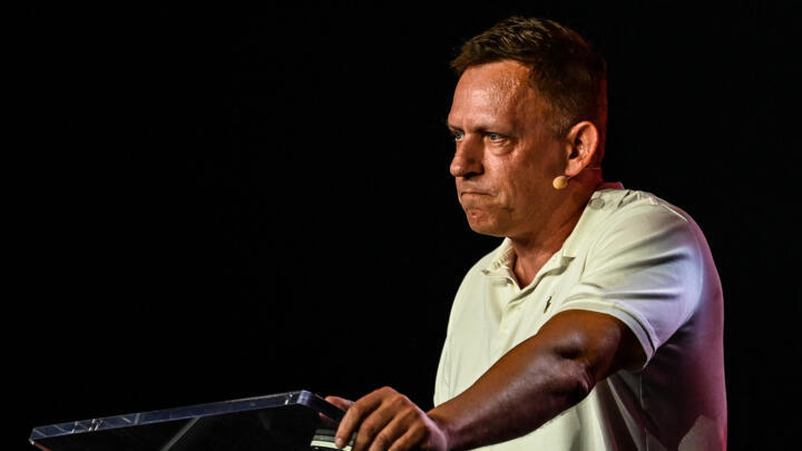 Co-founder of PayPal, Palantir Technologies, Peter Thiel speaks at the Bitcoin 2022 Conference at Miami Beach Convention Center in Miami Beach, Florida on April 7, 2022.