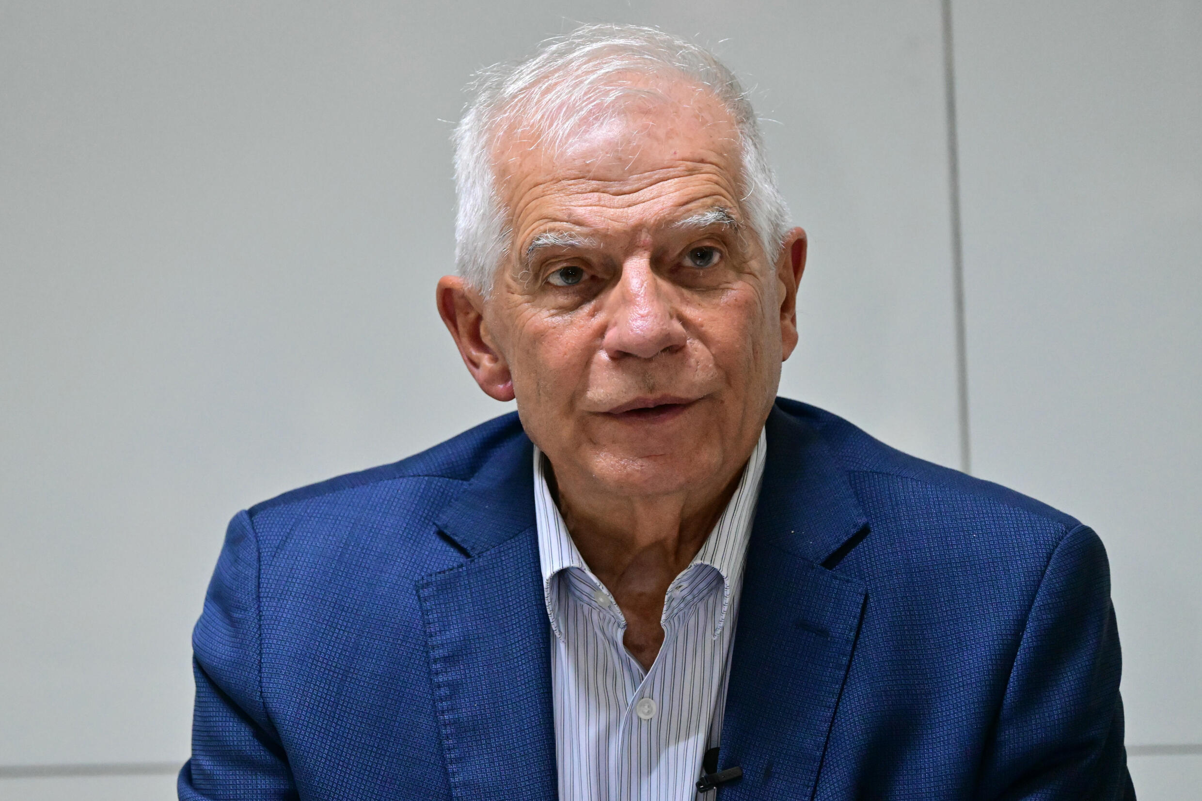 Le chef de la diplomatie de l'Union européenne, Josep Borrell, s'exprime lors d'une conférence de presse à Dubaï le 17 septembre 2024
