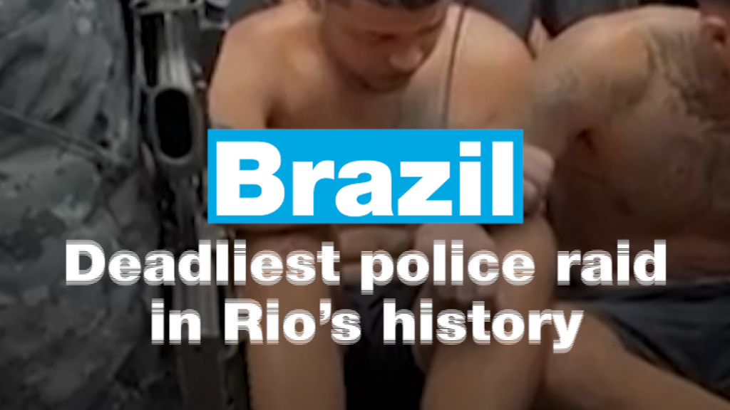 Corpses line Rio streets after deadliest police raid in history