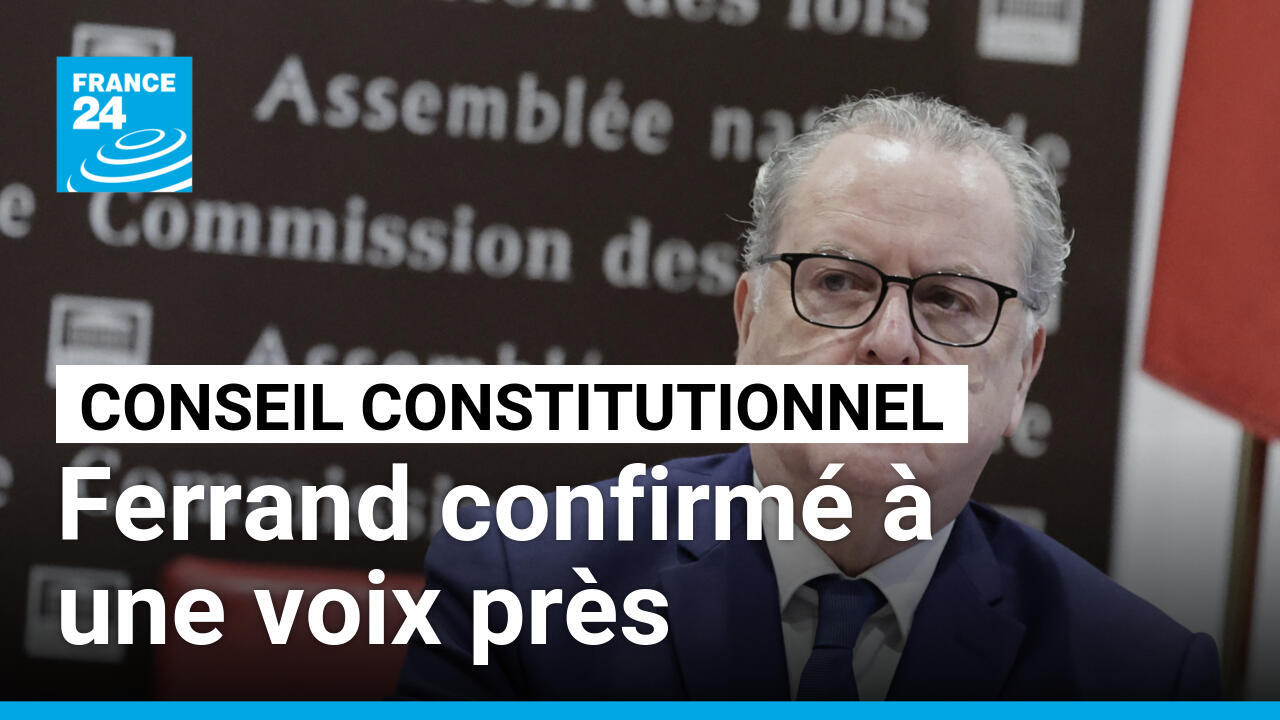 Candidat du président Macron à la tête du Conseil constitutionnel,  Richard Ferrand a répondu, le 19 février 2025, aux questions des membres de la commission des lois de l'Assemblée.