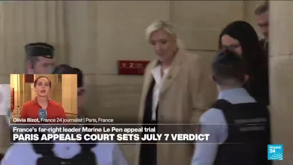 French court to rule on July 7 in Marine Le Pen graft appeal trial