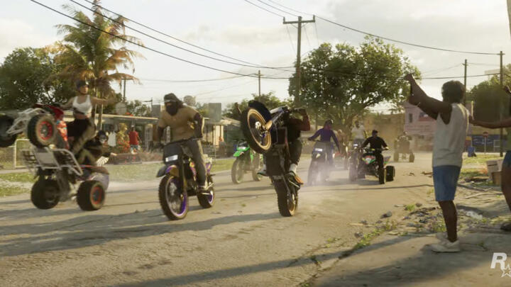 Handout courtesy of Rockstar Games shows a video grab of the trailer of "Grand Theft Auto VI" video game. 