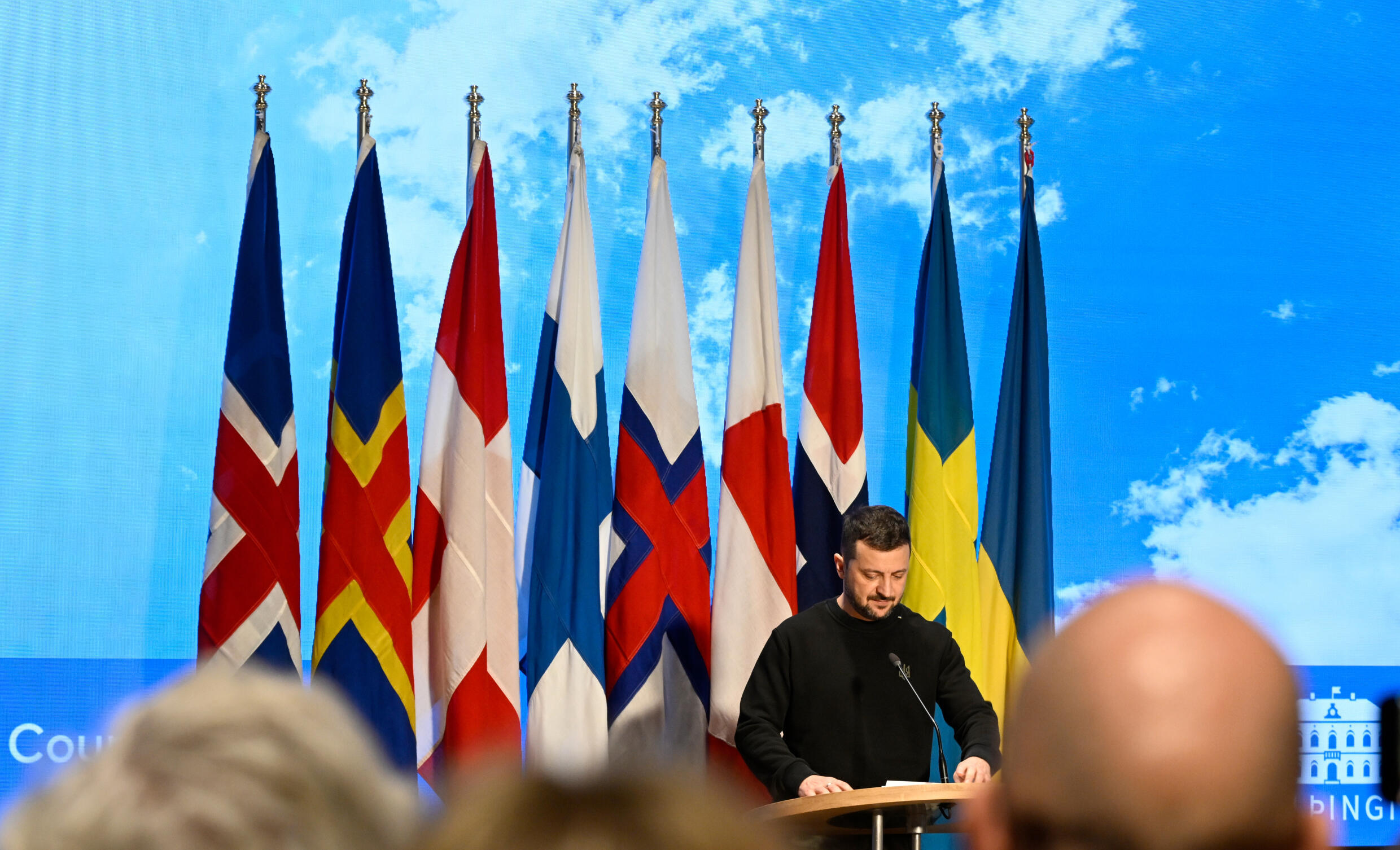 Le président ukrainien Volodymyr Zelensky le 29 octobre 2024 à un sommet des pays nordiques à Reykjavik, en Islande.