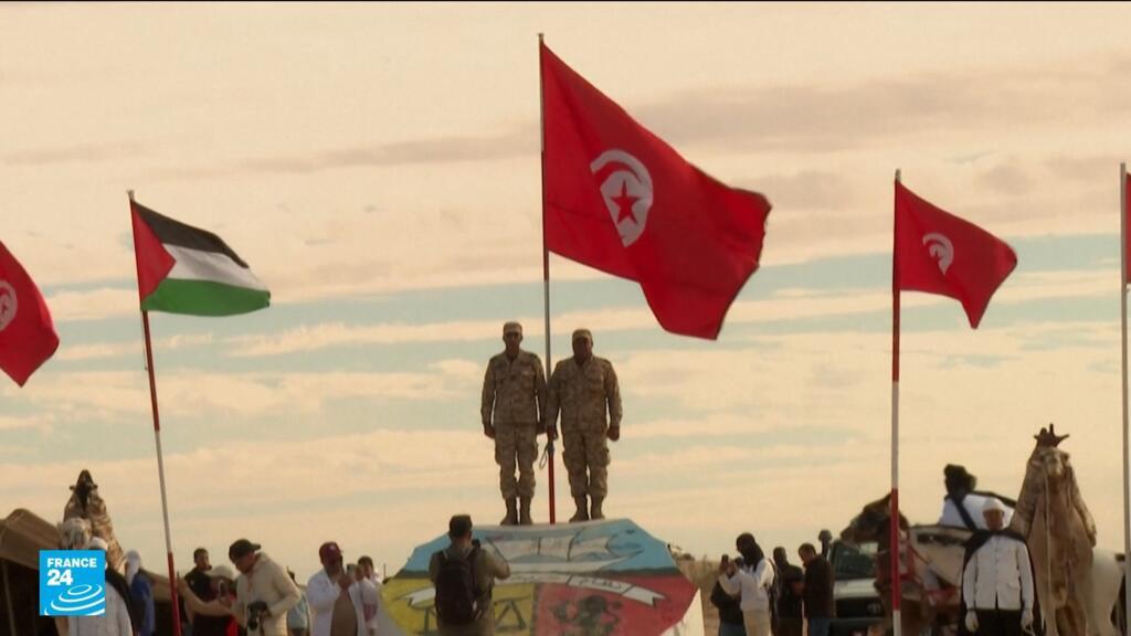 مهرجان الصحراء بدوز التونسية يحتفي بالقضية الفلسطينية ويتضامن مع سكان غزة 1 مهرجان الصحراء بدوز التونسية يحتفي بالقضية الفلسطينية ويتضامن مع سكان غزة