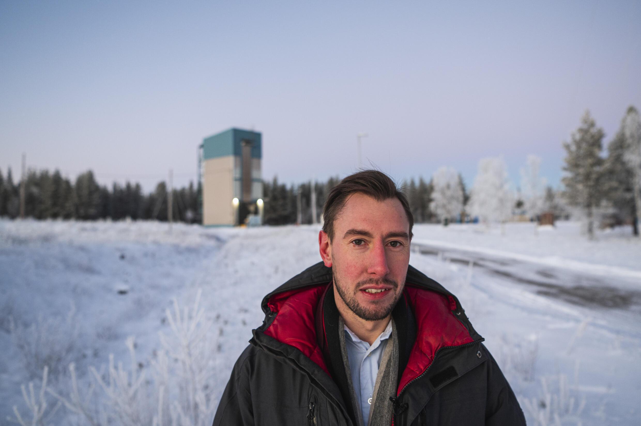 Philip Påhlsson, chef du projet "Nouveau Esrange", au centre spatial Esrange, le 21 novembre 2022 à Jukkasjärvi, dans le nord de la Suède