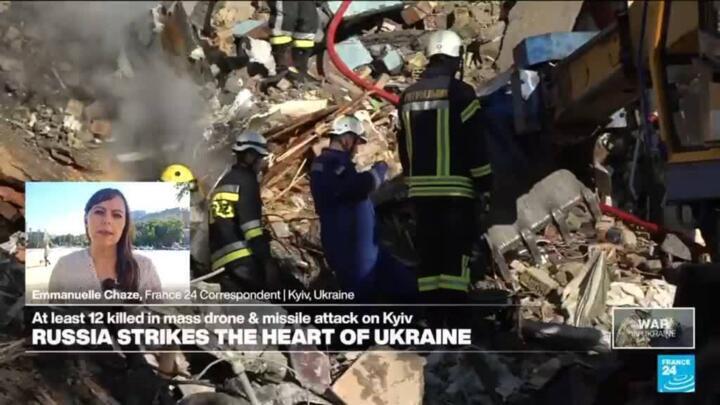 'They had no time to take shelter': At least 12 people killed by Russian strikes on Kyiv