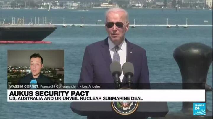 Eyeing China, Biden and allies unveil nuclear-powered submarine plan for Australia