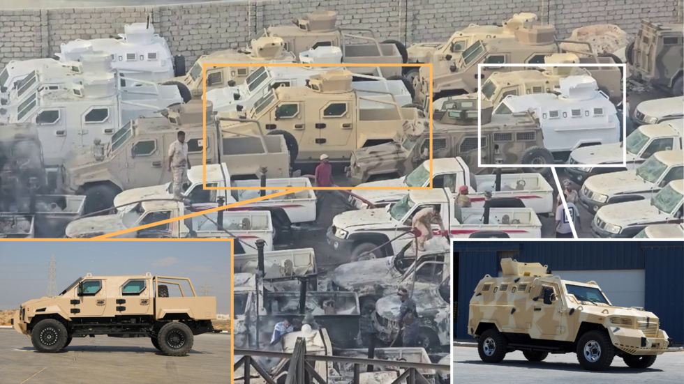 A close examination of the footage released by AFP reveals that a significant number of the vehicles in the targeted parking lot are Cougar and Spartan models, manufactured by the Streit Group.