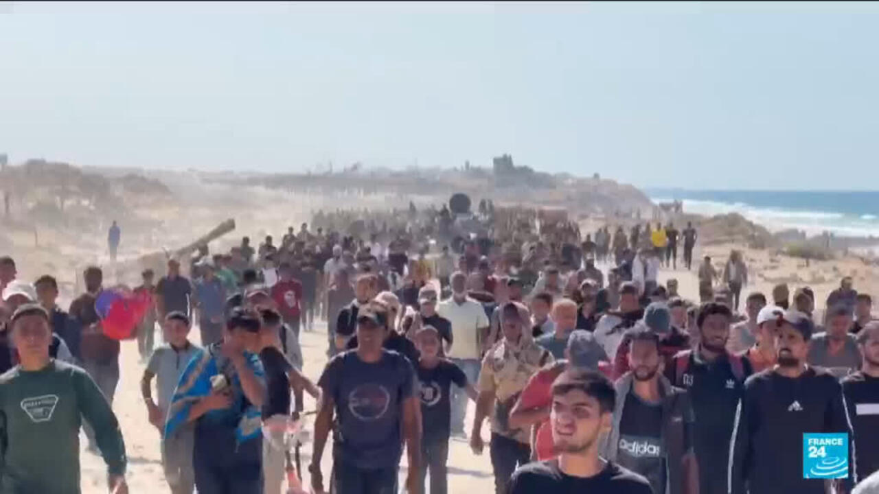 Après le cessez-le-feu à Gaza, des dizaines de milliers de Palestiniens sur le chemin du retour
