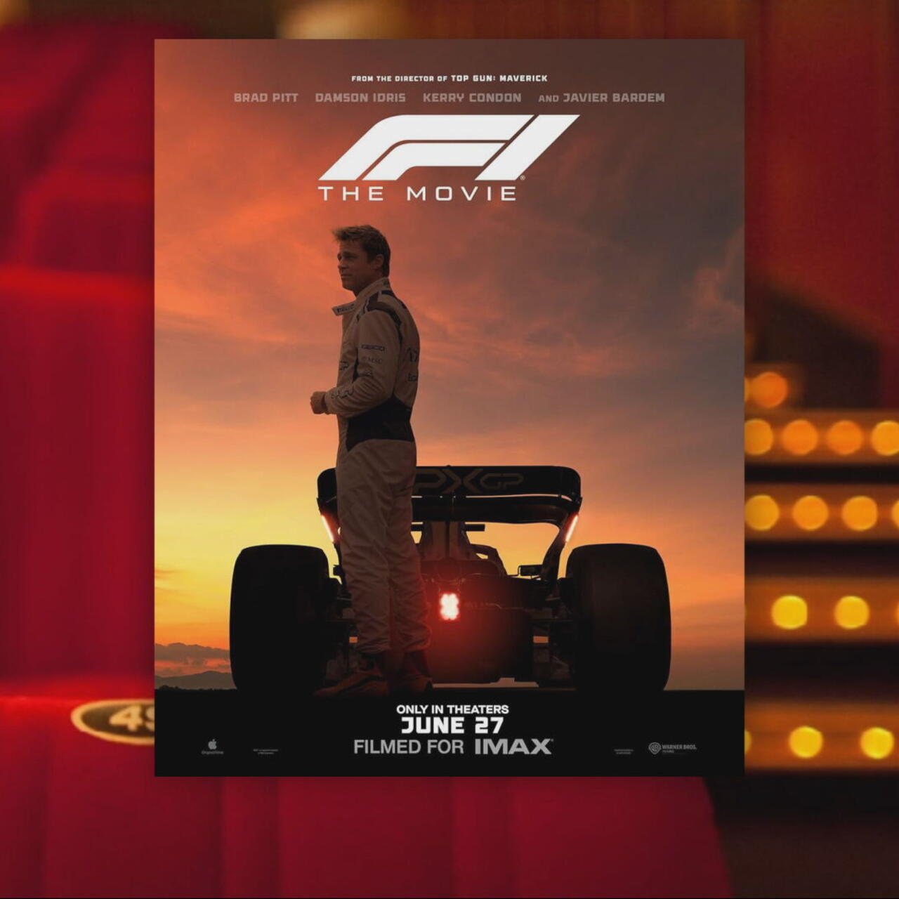 F1 Brad Pitt 50x70cm 2枚セット ポスター F1 Brad Pitt 50x70cm 2枚