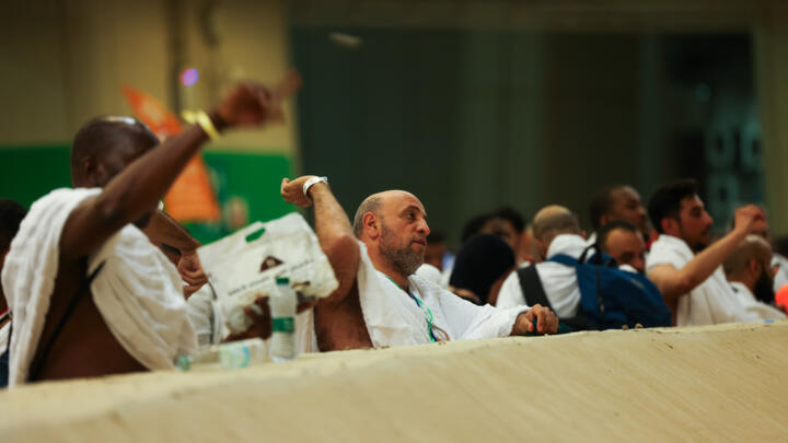Muslim pilgrims perform the symbolic 'stoning of the devil' ritual as part of the hajj pilgrimage.