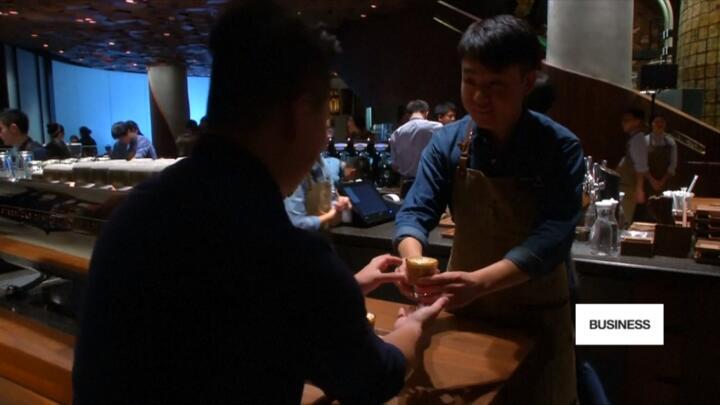 World's largest Starbucks opens in China