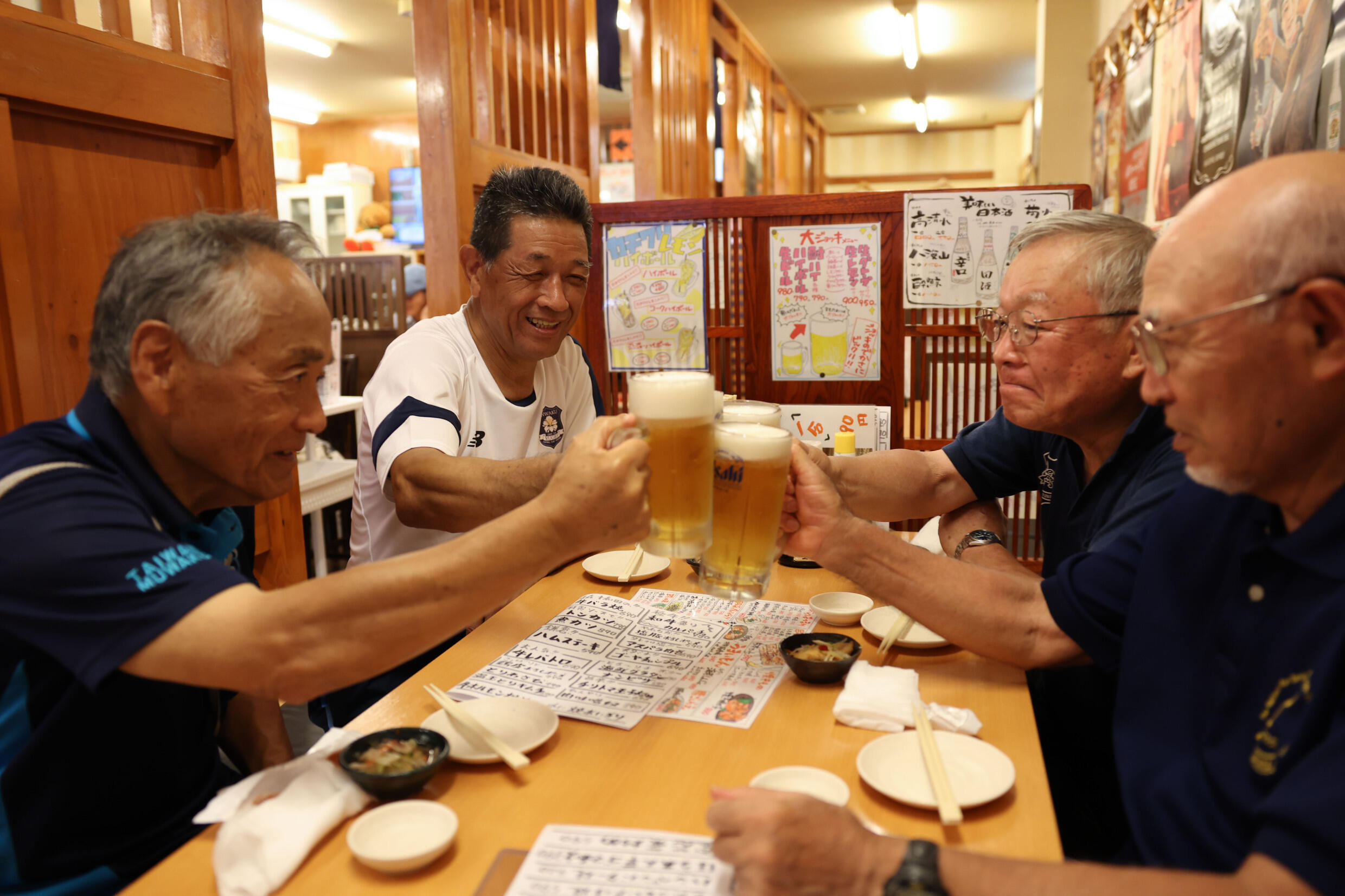Japanese veterans staying fit through rugby