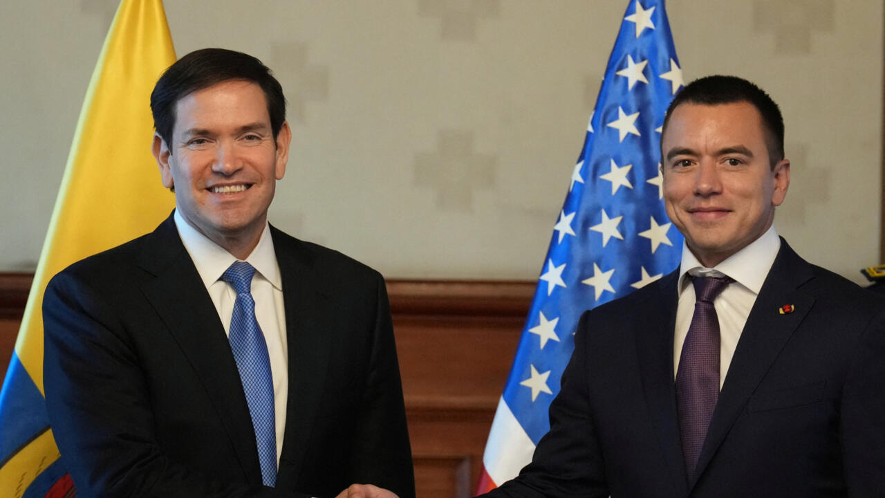 Rubio en Quito: EE. UU. declara a dos grupos ecuatorianos como “terroristas” y anuncia fondos contra el narcotráfico