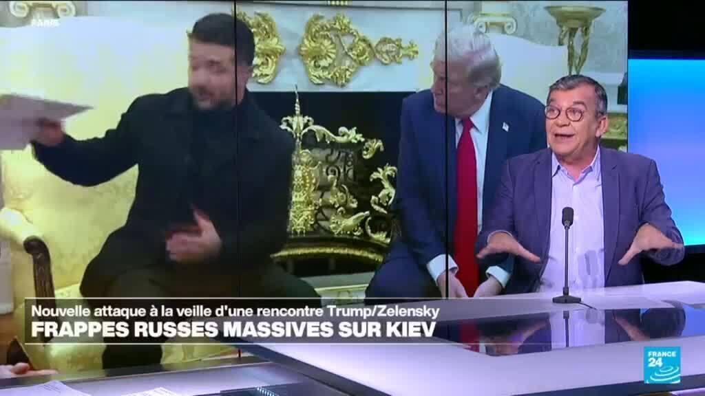 Frappes russes massives sur Kiev à la veille d'une rencontre Trump/Zelensky