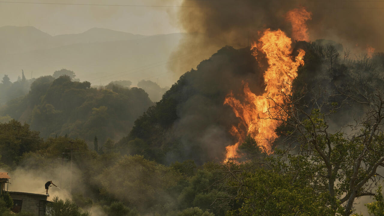 Southern Europe wildfires kill at least three, displace thousands